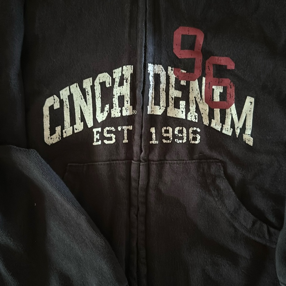Cinch zip up hoodie size 10.